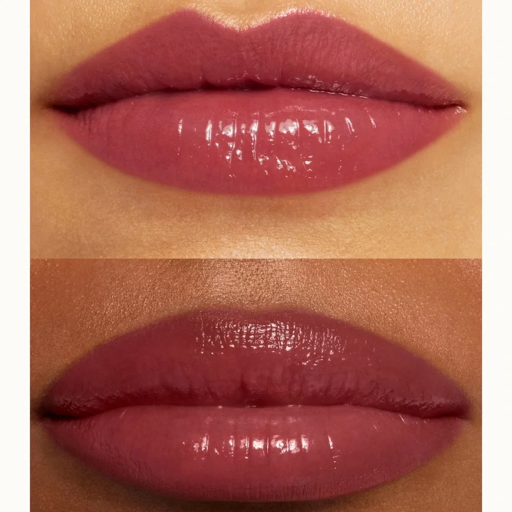 Rare Beauty Soft Pinch Tinted Lip Oil in Wonder, a rose mauve shade